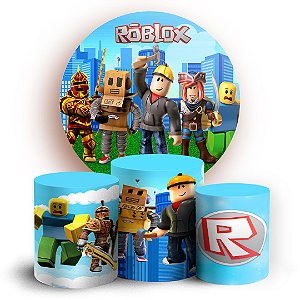 KIT Redondo Trio e Faixa - Roblox - Sublimado 3D - Sublitex