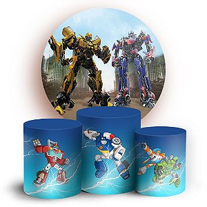 KIT Redondo e Trio - Transformers - Sublimado 3D