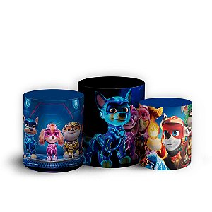 Trio Cilindro - Patrulha Canina - Sublimado 3D + Elástico