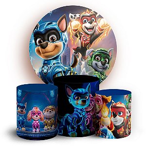 KIT Redondo e Trio -  Patrulha Canina - Sublimado 3D