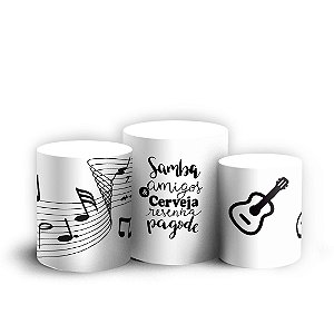 Trio Cilindro - Samba - Sublimado 3D + Elástico