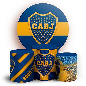 KIT Redondo e Trio -  Boca Juniors - Sublimado 3D