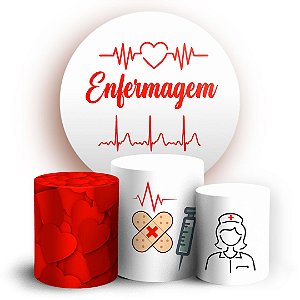 KIT Redondo e Trio -  Enfermagem - Sublimado 3D