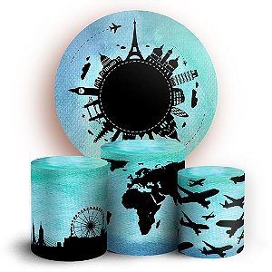 KIT Redondo e Trio -  Viagem - Sublimado 3D