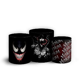 Trio Cilindro - Venon - Sublimado 3D + Elástico