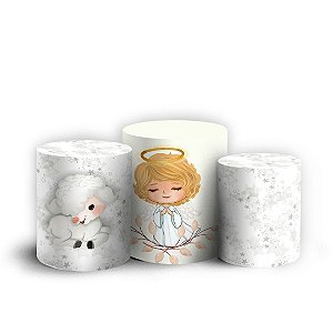 Trio Cilindro - Natal - Sublimado 3D + Elástico