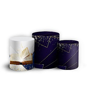 Trio Cilindro - Evangelico - Sublimado 3D + Elástico