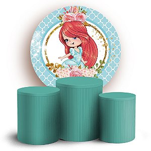 KIT Redondo e Trio - Ariel Princesas - Sublimado 3D