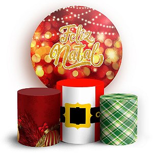 KIT Redondo e Trio - Natal - Sublimado 3D