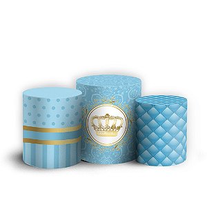 Trio Cilindro - Realeza - Sublimado 3D + Elástico