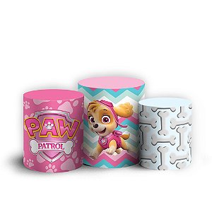 Trio Cilindro - Patrulha Canina - Sublimado 3D + Elástico