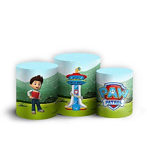 Trio Cilindro - Patrulha Canina - Sublimado 3D + Elástico