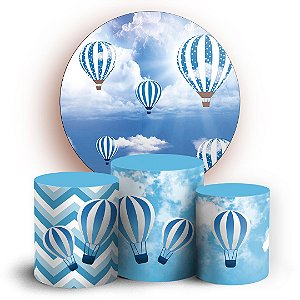 KIT Redondo e Trio - Baloes - Sublimado 3D