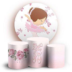 KIT Redondo e Trio - Bailarina - Sublimado 3D