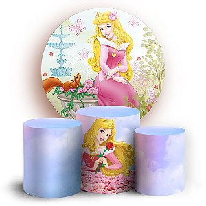 KIT Redondo e Trio - Aurora Bela Adormecida - Sublimado 3D