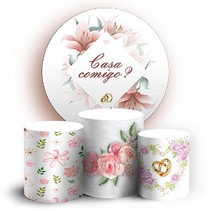 KIT Redondo e Trio - Casamento Aliancas - Sublimado 3D