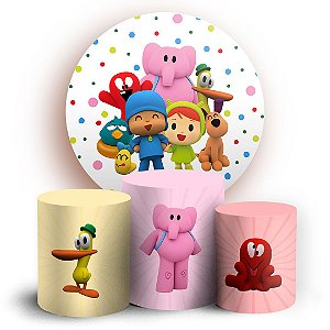 KIT Redondo e Trio - Pocoyo - Sublimado 3D