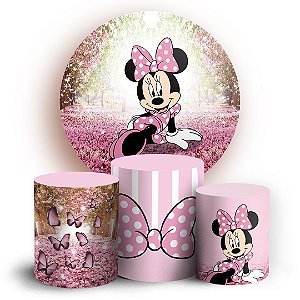 KIT Redondo e Trio - Minnie - Sublimado 3D