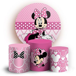 KIT Redondo e Trio - Minnie - Sublimado 3D
