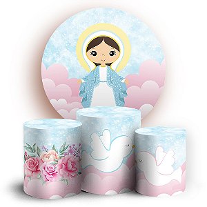 KIT Redondo e Trio - Virgem Maria Cute - Sublimado 3D