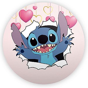 Painel Redondo - Stitch - Sublimado 3D