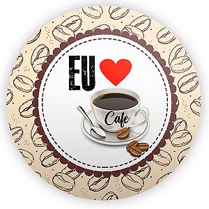 Painel Redondo - Cafe - Sublimado 3D
