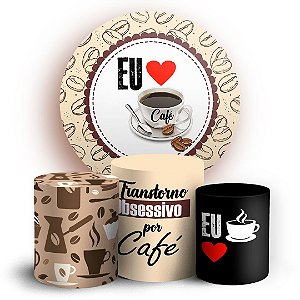 KIT Redondo e Trio - Cafe - Sublimado 3D