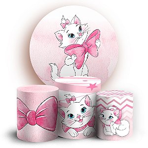 KIT Redondo e Trio - Gatinha Marie - Sublimado 3D