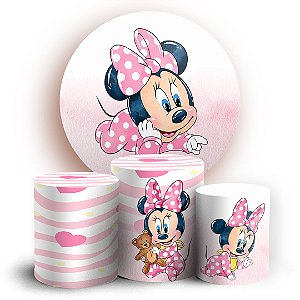 KIT Redondo e Trio - Minnie Baby - Sublimado 3D