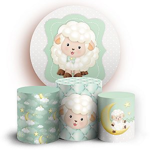 KIT Redondo e Trio - Ovelhinha - Sublimado 3D
