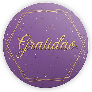 Painel Redondo - Gratidão - Sublimado 3D