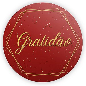 Painel Redondo - Gratidão - Sublimado 3D