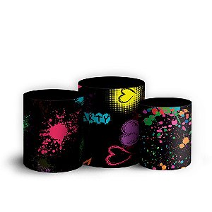 Trio Cilindro - Neon - Sublimado 3D + Elástico