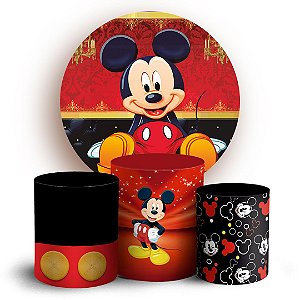 KIT Redondo e Trio - Mickey - Sublimado 3D