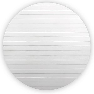 Painel Redondo - Ripado Branco - Sublimado 3D