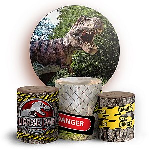 KIT Redondo e Trio - Dinossauro - Sublimado 3D