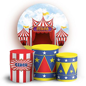 KIT Redondo e Trio - Circo - Sublimado 3D