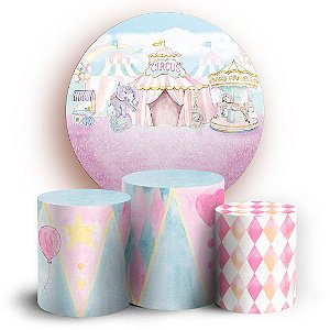 KIT Redondo e Trio - Circo - Sublimado 3D