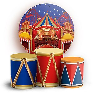 KIT Redondo e Trio - Circo - Sublimado 3D