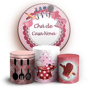 KIT Redondo e Trio - Cha de Cozinha - Sublimado 3D