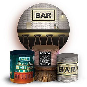 KIT Redondo e Trio - Boteco - Sublimado 3D