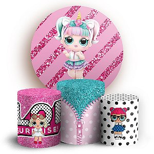 KIT Redondo e Trio - Lol Surprise - Sublimado 3D