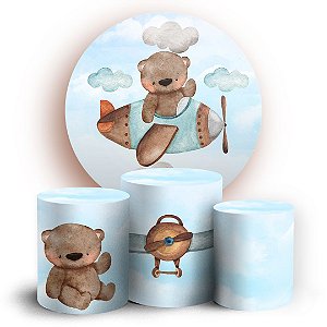 KIT Redondo e Trio - Ursinhos - Sublimado 3D