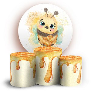 KIT Redondo e Trio - Abelha - Sublimado 3D