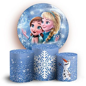 KIT Redondo e Trio - Frozen - Sublimado 3D
