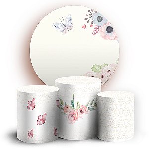 KIT Redondo e Trio - Floral - Sublimado 3D