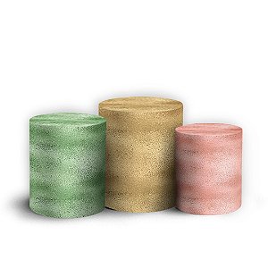 Trio Cilindro - Glitter - Sublimado 3D + Elástico