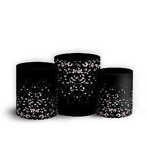 Trio Cilindro - Glitter - Sublimado 3D + Elástico