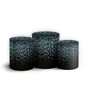 Trio Cilindro - Glitter - Sublimado 3D + Elástico