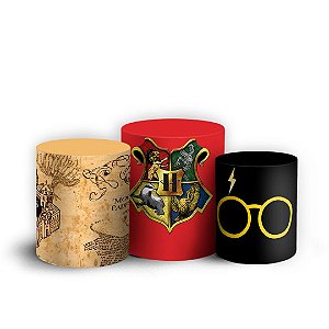 Trio Cilindro - Harry Potter - Sublimado 3D + Elástico